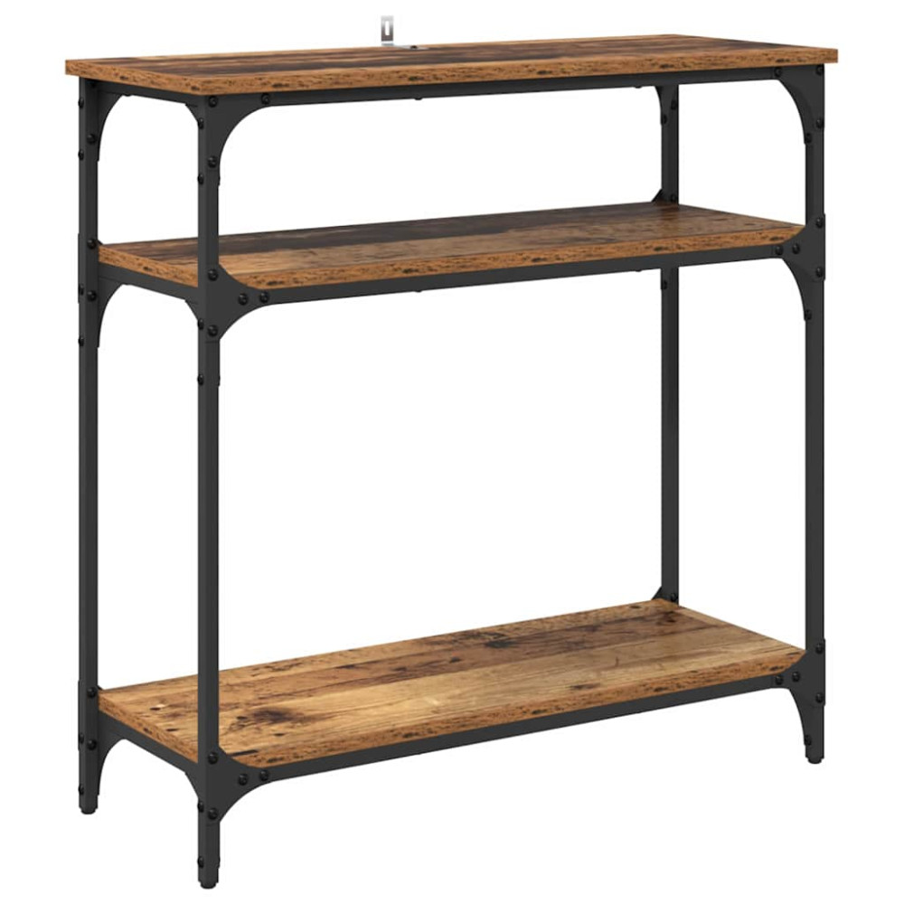 Produktbild för Konsolbord Gammalt trä 75 x 29 x 75 cm Konstruerat trä