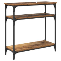 Produktbild för Konsolbord Gammalt trä 75 x 29 x 75 cm Konstruerat trä