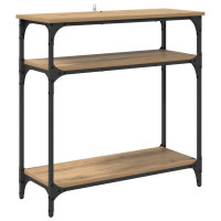 Produktbild för Konsolbord med hylla Artisan Ek 75 x 29 x 75 cm Konstruerat trä
