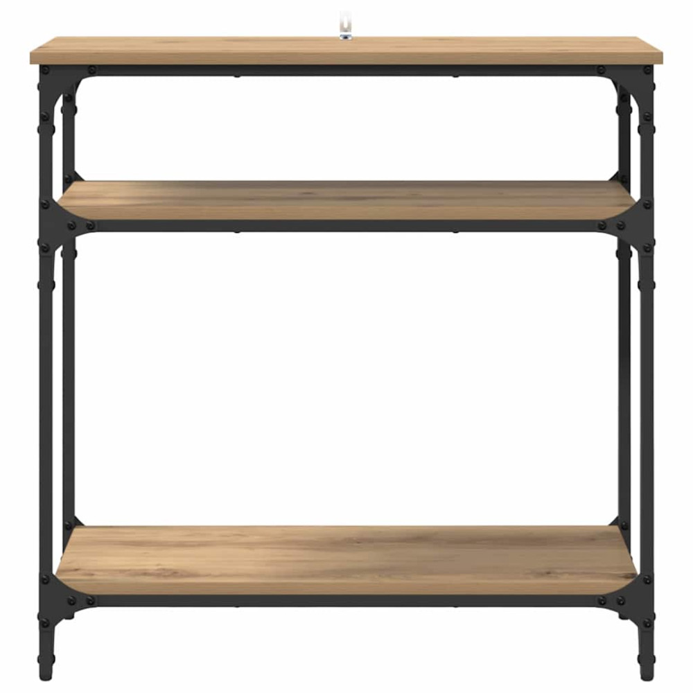 Produktbild för Konsolbord med hylla Artisan Ek 75 x 29 x 75 cm Konstruerat trä