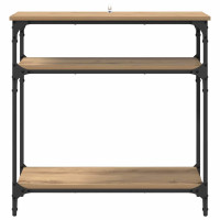 Produktbild för Konsolbord med hylla Artisan Ek 75 x 29 x 75 cm Konstruerat trä