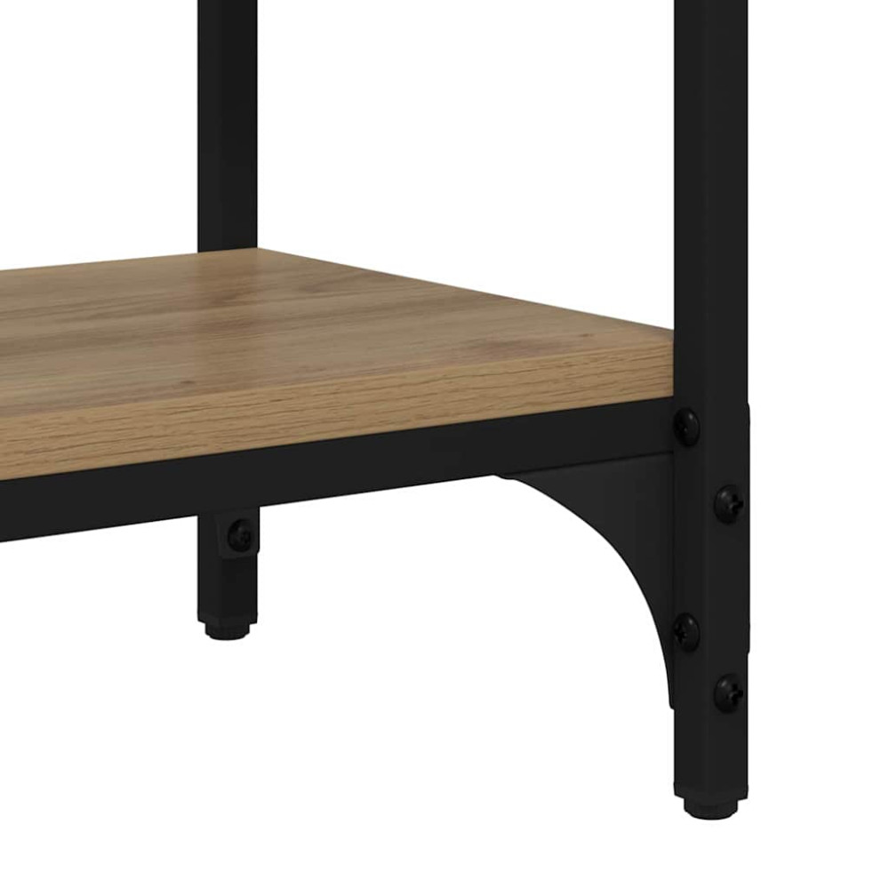 Produktbild för Konsolbord med hylla Artisan Ek 80 x 29 x 75 cm Konstruerat trä