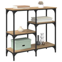 Produktbild för Konsolbord med hylla Artisan Ek 80 x 29 x 75 cm Konstruerat trä