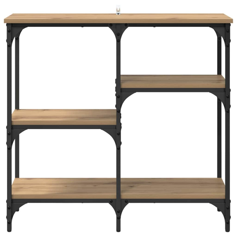 Produktbild för Konsolbord med hylla Artisan Ek 80 x 29 x 75 cm Konstruerat trä
