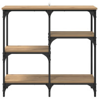Produktbild för Konsolbord med hylla Artisan Ek 80 x 29 x 75 cm Konstruerat trä
