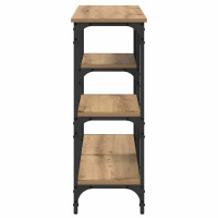Produktbild för Konsolbord med hylla Artisan Ek 80 x 29 x 75 cm Konstruerat trä