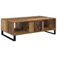 Produktbild för Kaffeebord Gammalt trä 104 x 60 x 35 cm Konstruerat trä