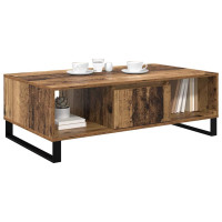 Produktbild för Kaffeebord Gammalt trä 104 x 60 x 35 cm Konstruerat trä
