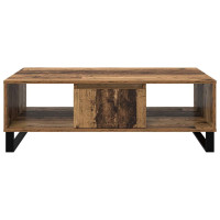 Produktbild för Kaffeebord Gammalt trä 104 x 60 x 35 cm Konstruerat trä