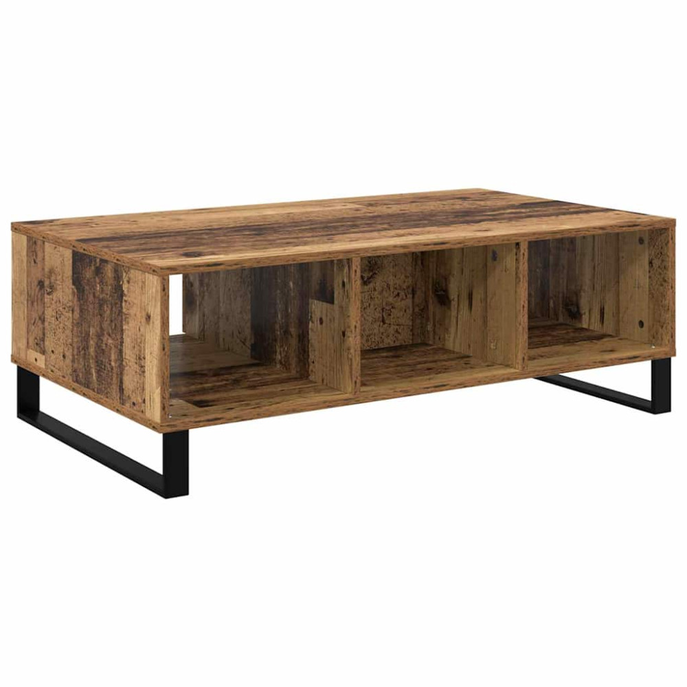 Produktbild för Kaffeebord Gammalt trä 104 x 60 x 35 cm Konstruerat trä