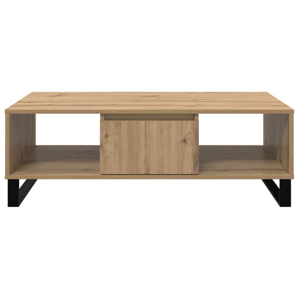 Produktbild för Kaffeebord Artisan Ek 104 x 60 x 35 cm Konstruerat trä