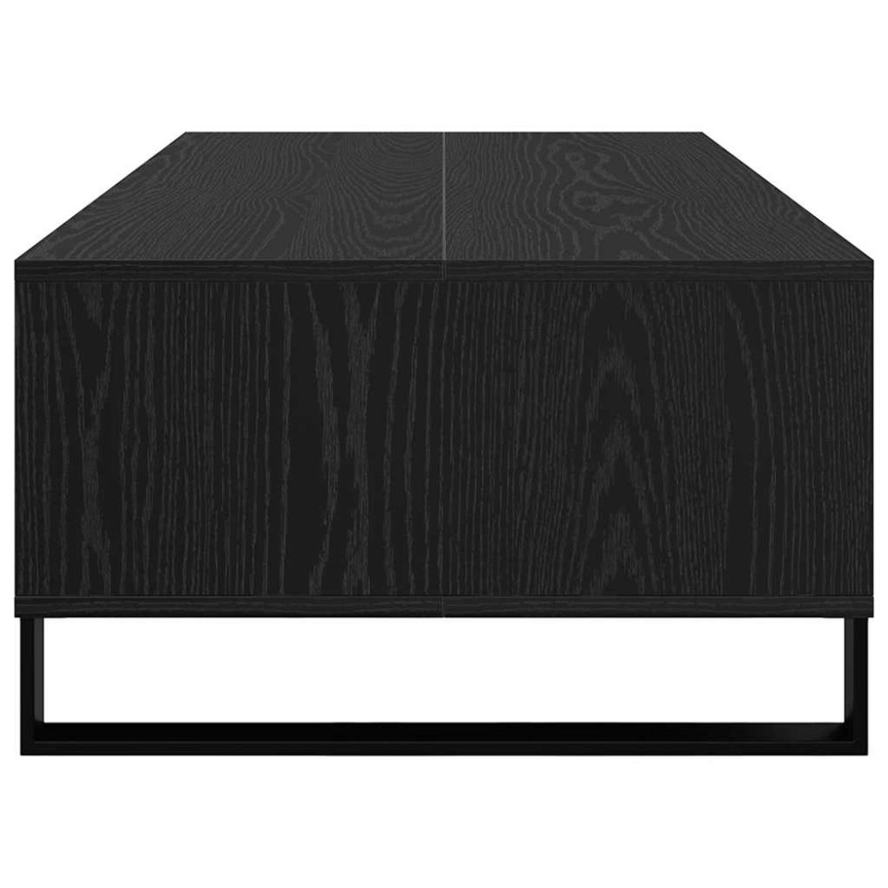 Produktbild för Kaffeebord Svart Ek 104 x 60 x 35 cm Konstruerat trä