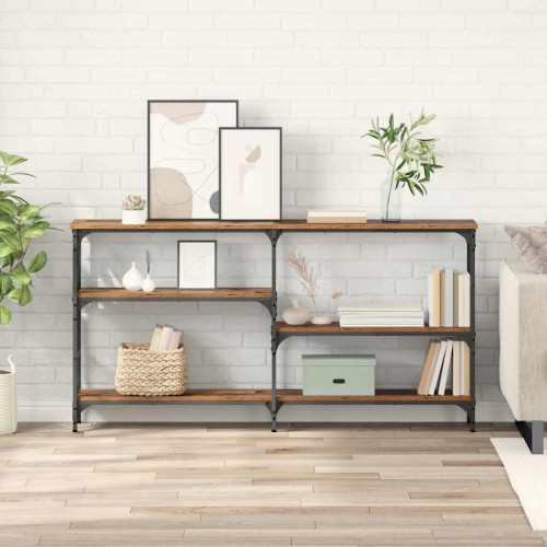 vidaXL Konsolbord Gammalt trä 150 x 29 x 76,5 cm Konstruerat trä