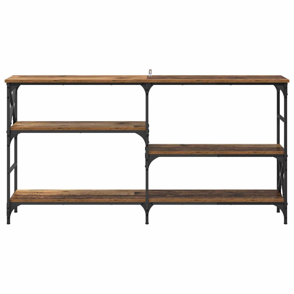 Produktbild för Konsolbord Gammalt trä 150 x 29 x 76,5 cm Konstruerat trä