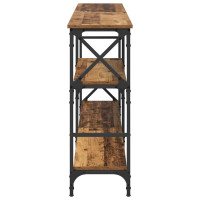 Produktbild för Konsolbord Gammalt trä 150 x 29 x 76,5 cm Konstruerat trä