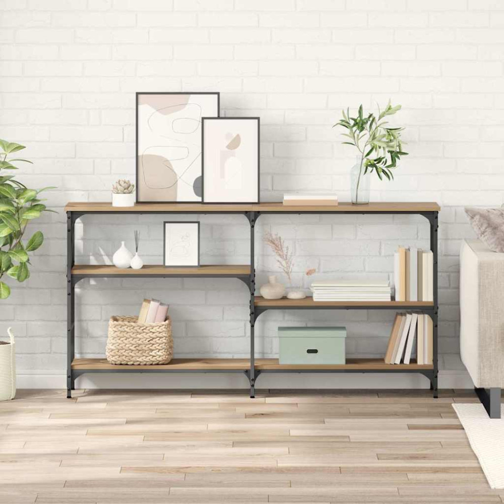Produktbild för Konsolbord Artisan Ek 150 x 29 x 76,5 cm Konstruerat trä