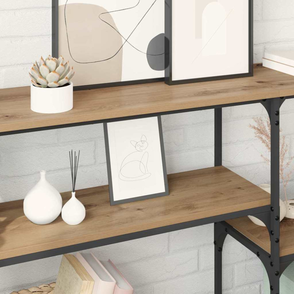 Produktbild för Konsolbord Artisan Ek 150 x 29 x 76,5 cm Konstruerat trä