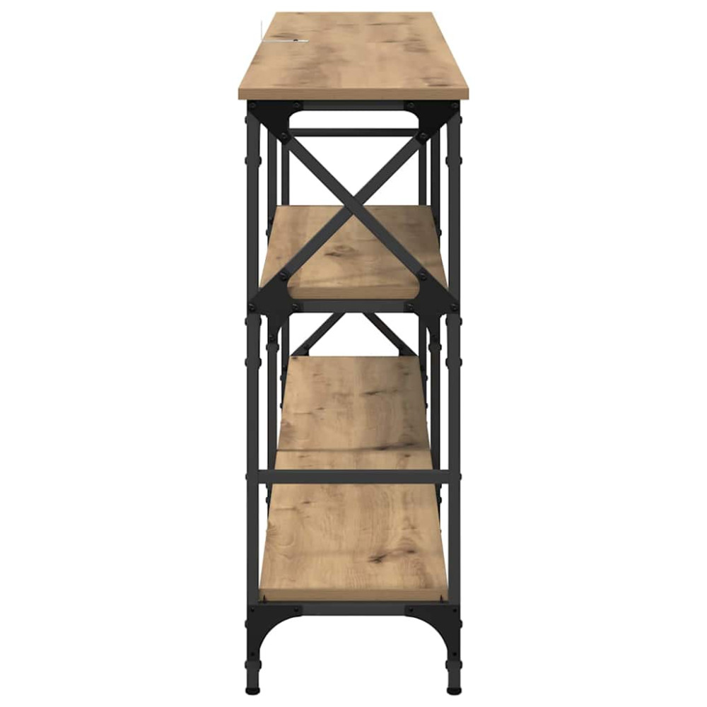 Produktbild för Konsolbord Artisan Ek 150 x 29 x 76,5 cm Konstruerat trä