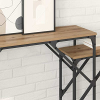 Produktbild för Konsolbord 2 pcs Artisan Ek 100 x 28 x 75 cm Konstruerat trä