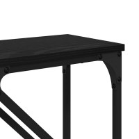 Produktbild för Konsolbord 2 pcs Svart Ek 100 x 28 x 75 cm Konstruerat trä
