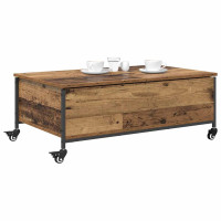 Produktbild för Kaffeebord Gammalt trä 91 x 55 x 32 cm Konstruerat trä