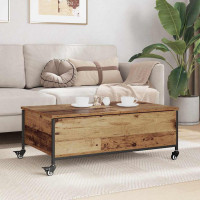 Produktbild för Kaffeebord Gammalt trä 91 x 55 x 32 cm Konstruerat trä