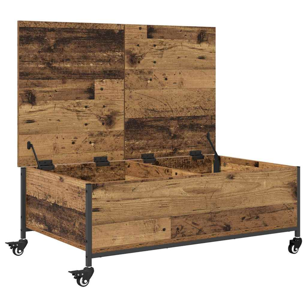 Produktbild för Kaffeebord Gammalt trä 91 x 55 x 32 cm Konstruerat trä
