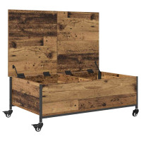 Produktbild för Kaffeebord Gammalt trä 91 x 55 x 32 cm Konstruerat trä