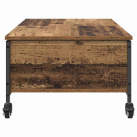 Produktbild för Kaffeebord Gammalt trä 91 x 55 x 32 cm Konstruerat trä