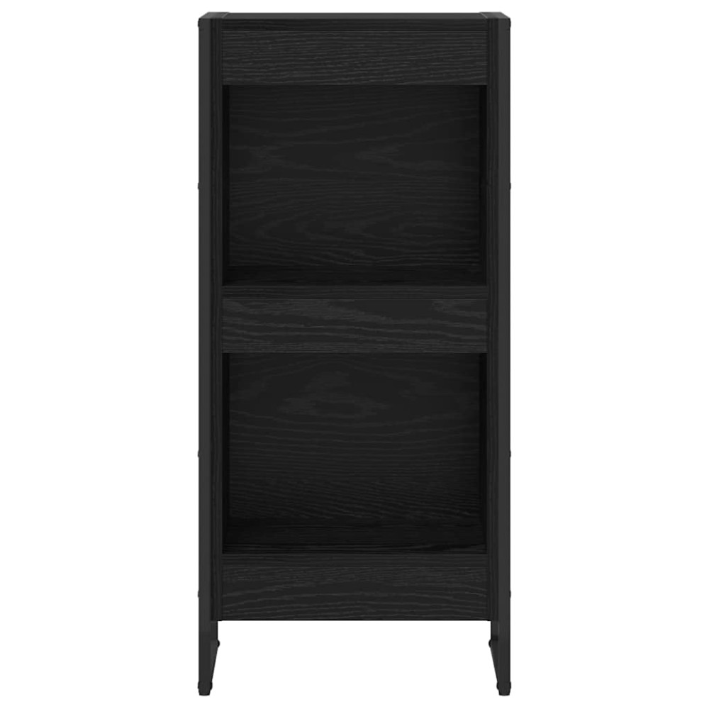 Produktbild för Bokskåp Svart Ek 40 x 30 x 86,5 cm Konstruerat trä