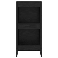Produktbild för Bokskåp Svart Ek 40 x 30 x 86,5 cm Konstruerat trä