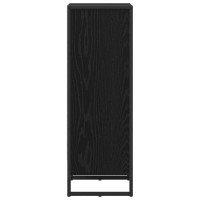 Produktbild för Bokskåp Svart Ek 40 x 30 x 86,5 cm Konstruerat trä