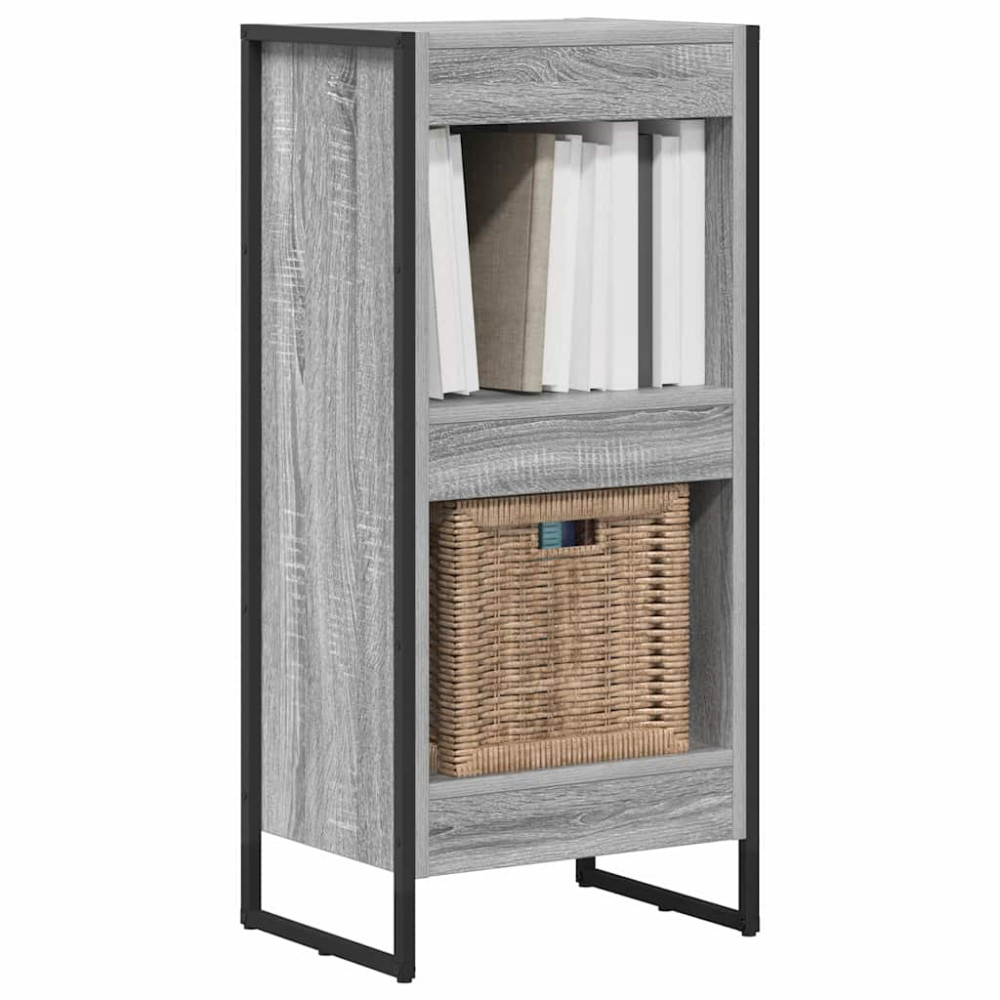 Produktbild för Bokskåp Grå Sonoma 40 x 30 x 86,5 cm Konstruerat trä