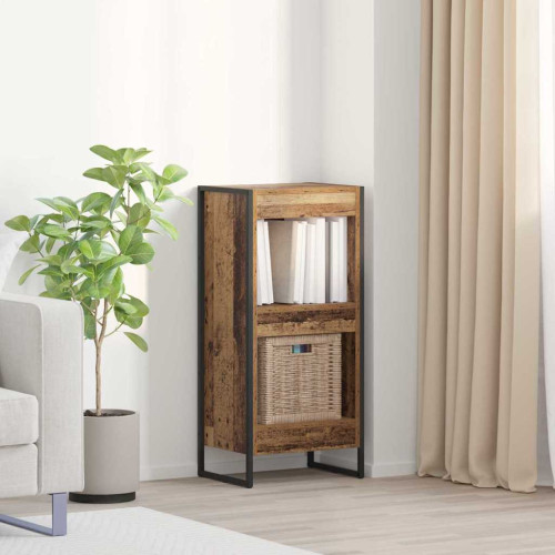 vidaXL Bokskåp Gammalt trä 40 x 30 x 86,5 cm Konstruerat trä