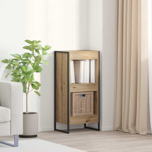 vidaXL Bokskåp Artisan Ek 40 x 30 x 86,5 cm Konstruerat trä