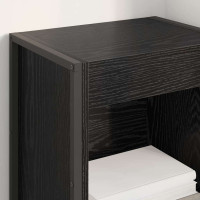 Produktbild för Bokskåp Svart Ek 40 x 30 x 121 cm Konstruerat trä