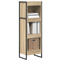 Produktbild för Bokskåp Sonoma 40 x 30 x 121 cm Konstruerat trä