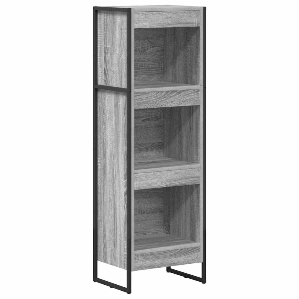 Produktbild för Bokskåp Grå Sonoma 40 x 30 x 121 cm Konstruerat trä