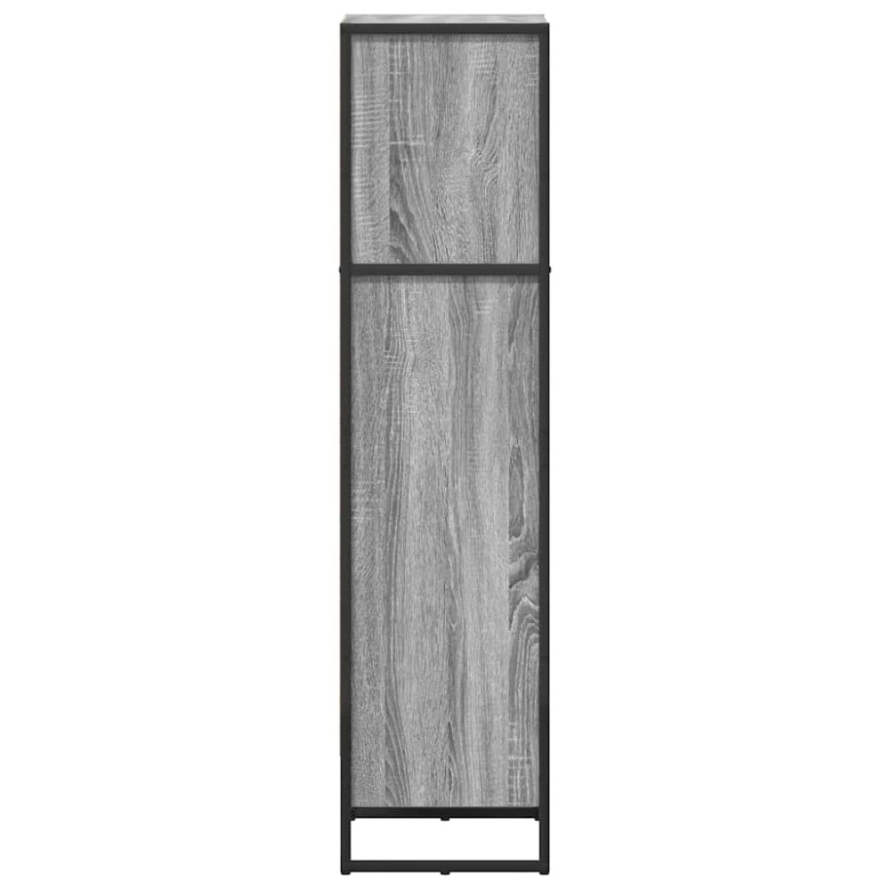 Produktbild för Bokskåp Grå Sonoma 40 x 30 x 121 cm Konstruerat trä