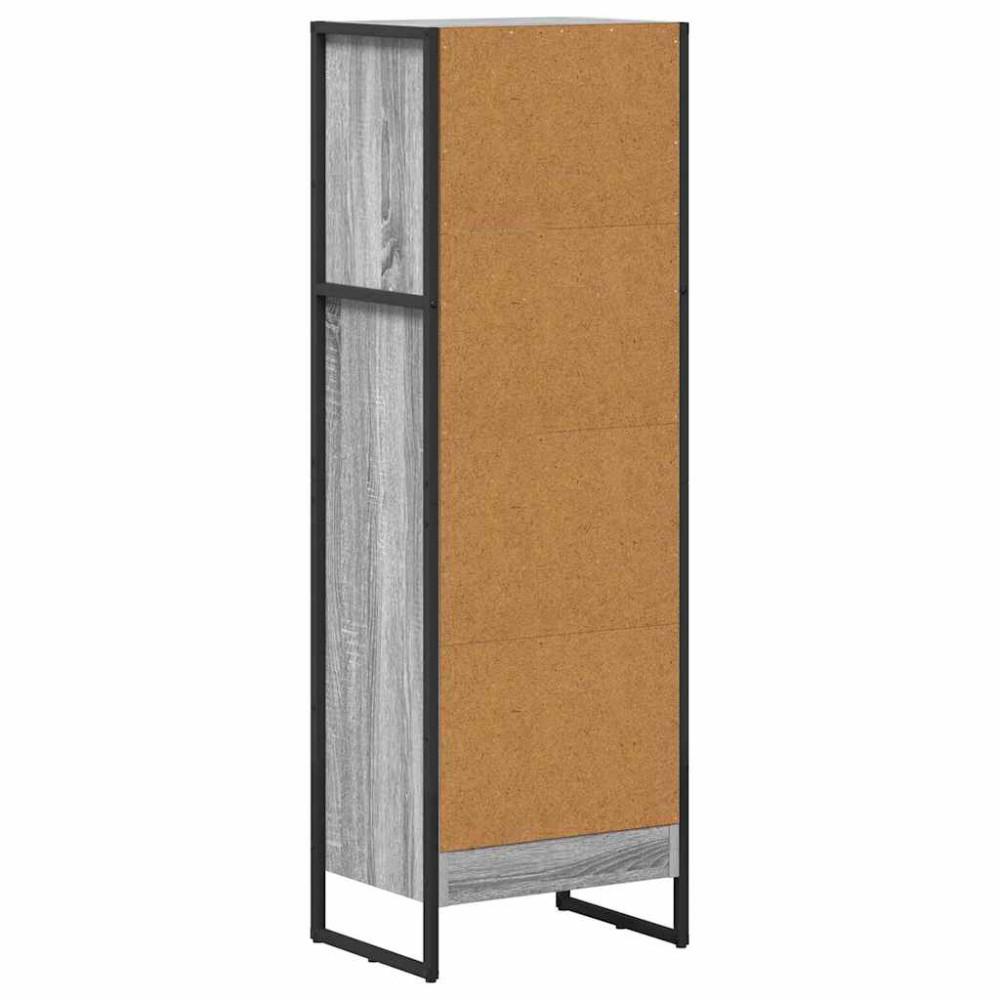 Produktbild för Bokskåp Grå Sonoma 40 x 30 x 121 cm Konstruerat trä