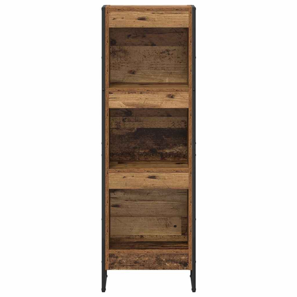 Produktbild för Bokskåp Gammalt trä 40 x 30 x 121 cm Konstruerat trä