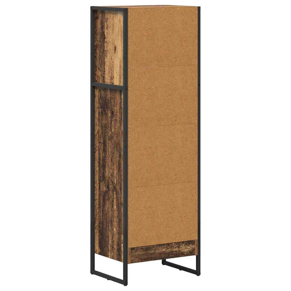 Produktbild för Bokskåp Gammalt trä 40 x 30 x 121 cm Konstruerat trä