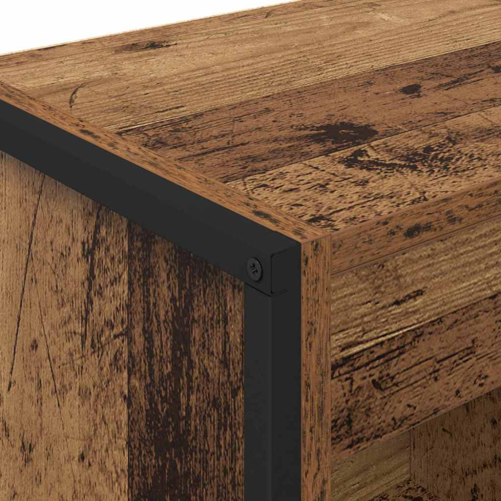 Produktbild för Bokskåp Gammalt trä 40 x 30 x 121 cm Konstruerat trä