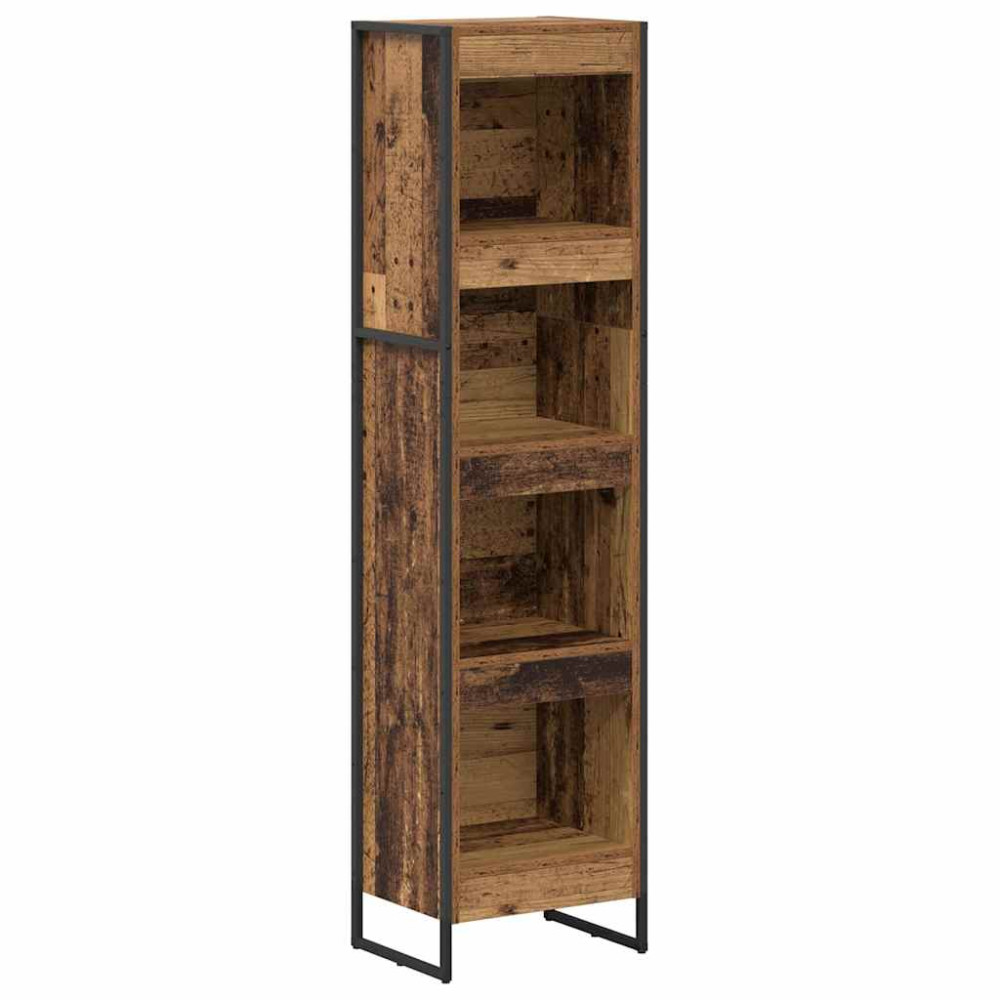 Produktbild för Bokskåp Gammalt trä 40 x 30 x 155 cm Konstruerat trä