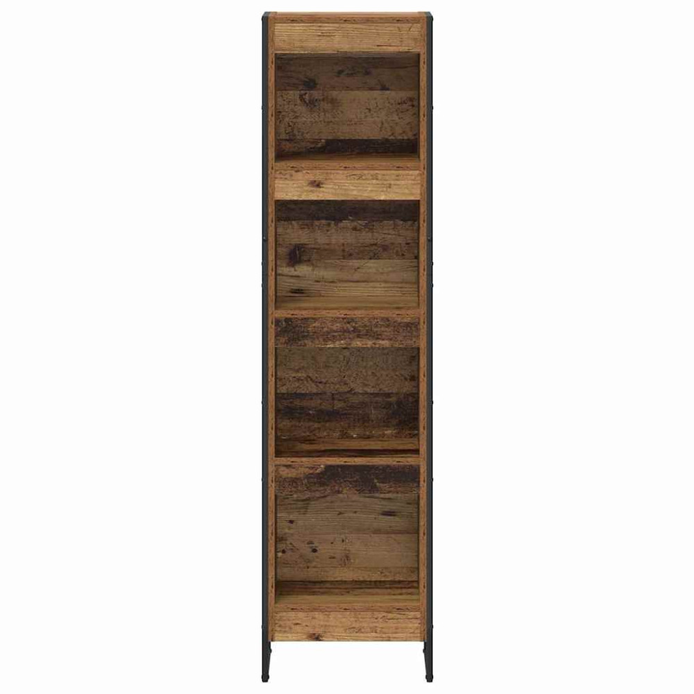 Produktbild för Bokskåp Gammalt trä 40 x 30 x 155 cm Konstruerat trä