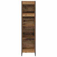 Produktbild för Bokskåp Gammalt trä 40 x 30 x 155 cm Konstruerat trä