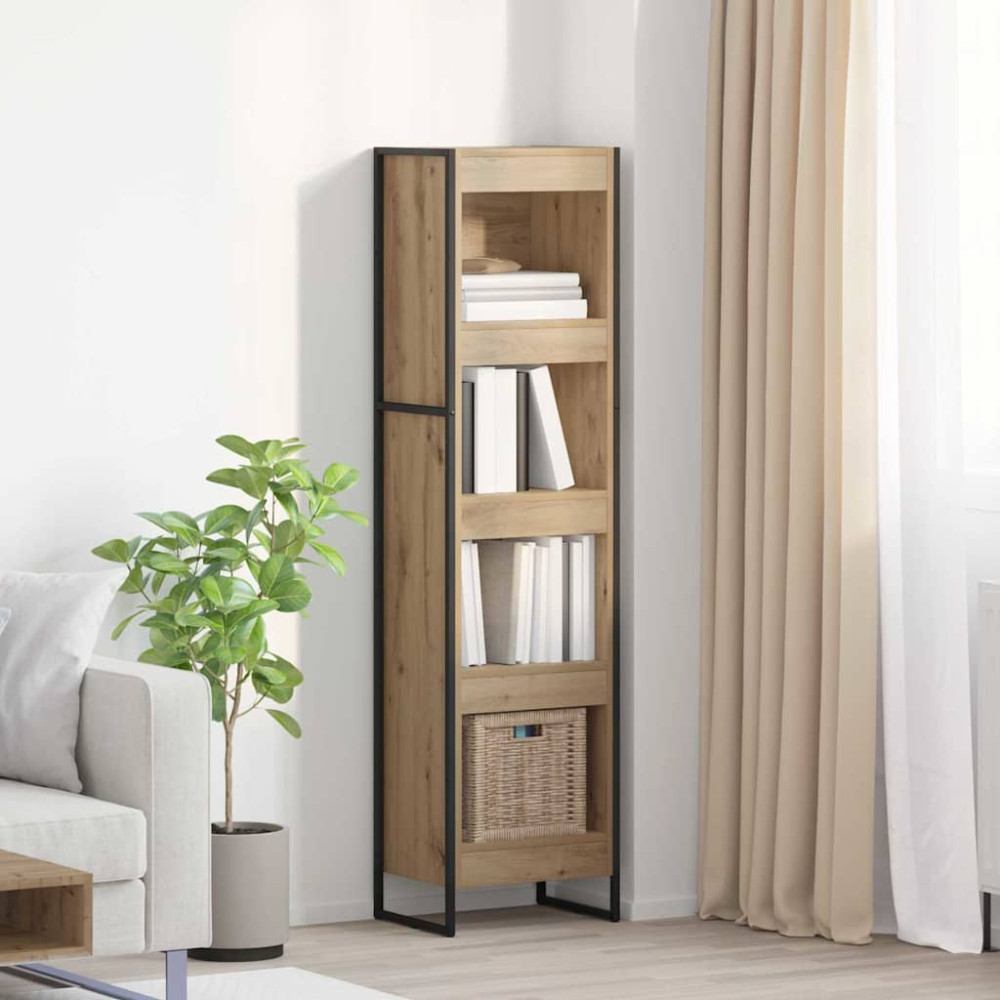 Produktbild för Bokskåp Artisan Ek 40 x 30 x 155 cm Konstruerat trä