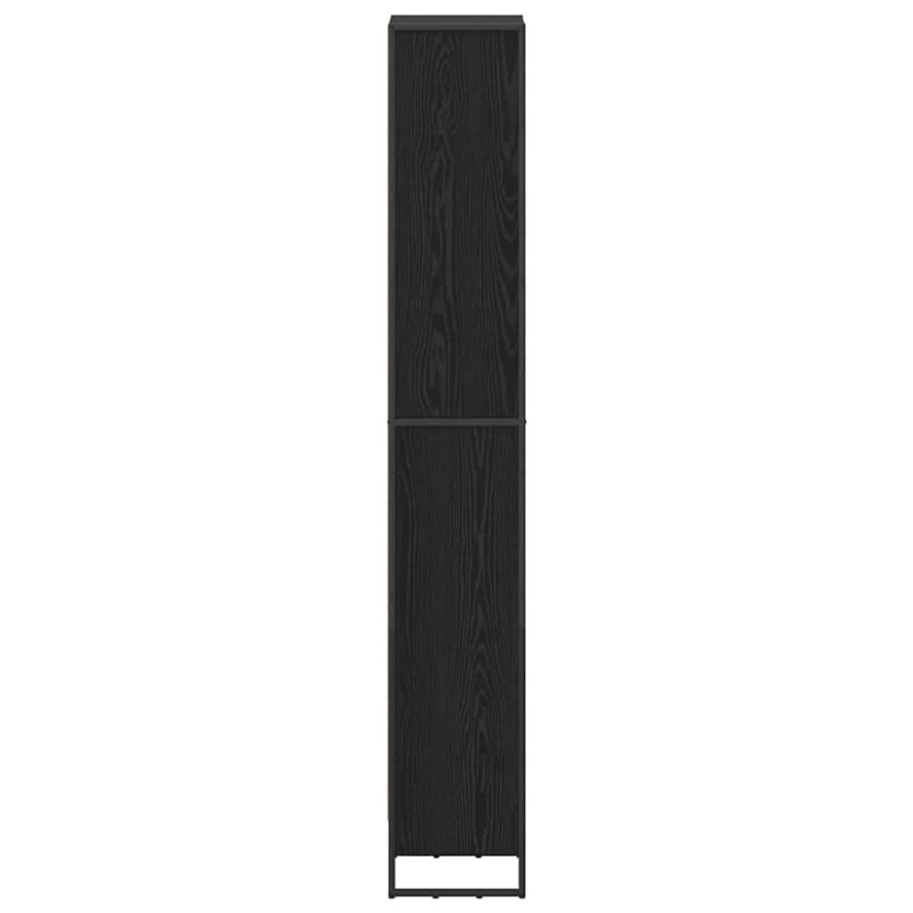 Produktbild för Bokskåp Svart Ek 40 x 30 x 189,5 cm Konstruerat trä