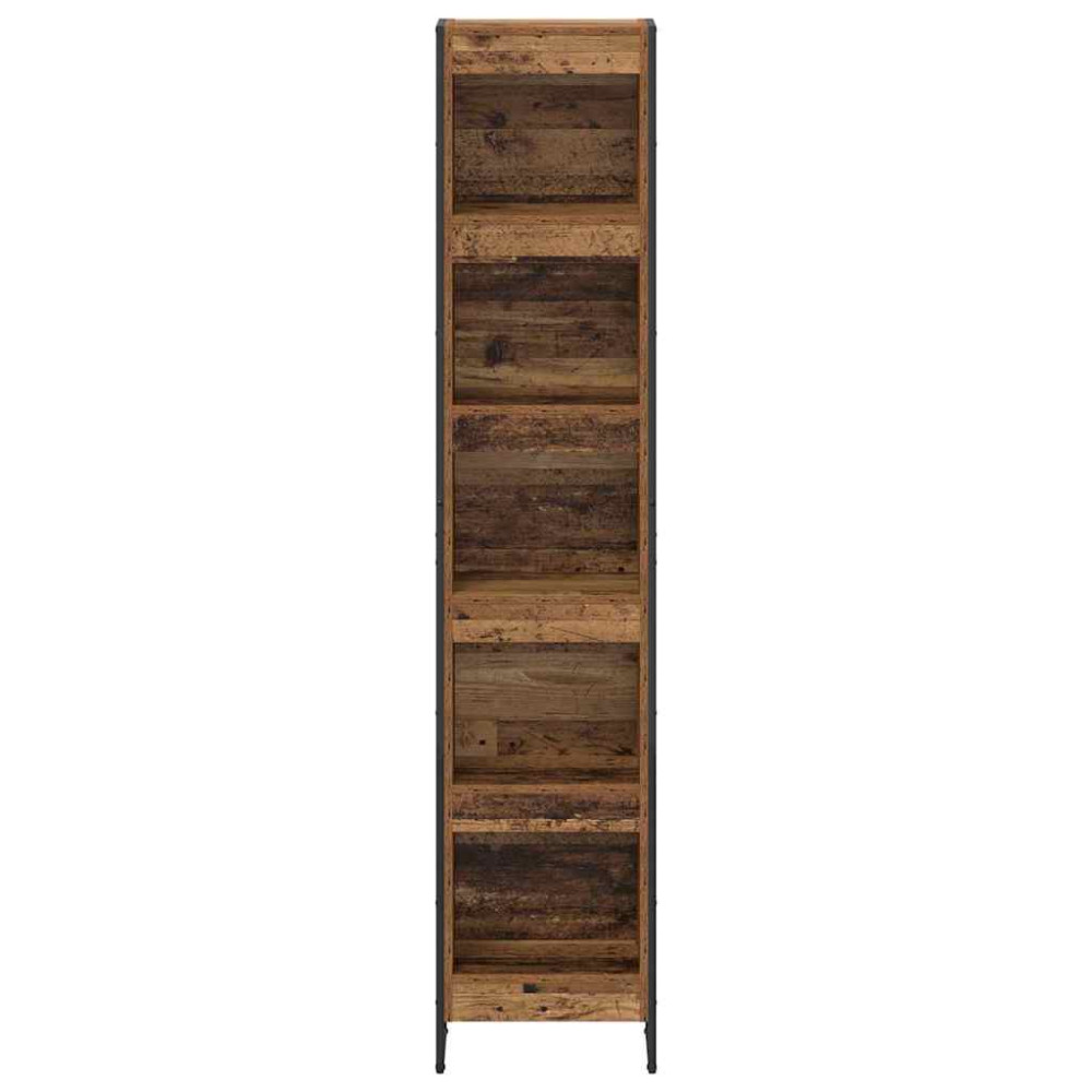 Produktbild för Bokskåp Gammalt trä 40 x 30 x 189,5 cm Konstruerat trä