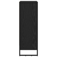 Produktbild för Bokskåp Svart Ek 60 x 30 x 86,5 cm Konstruerat trä